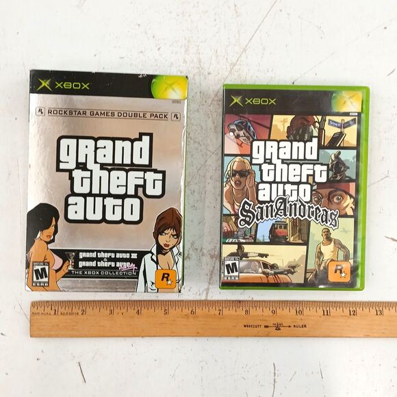 Lot of 2 Grand Theft Auto San Andreas / GTA III & Vice City The Xbox Collection - Picture 16 of 16